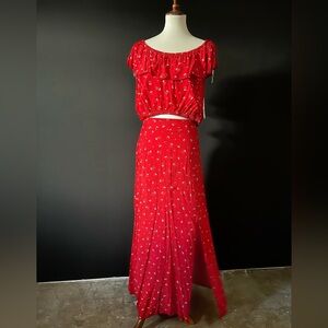 No Boundaries 2pc Floral Ruffle Set